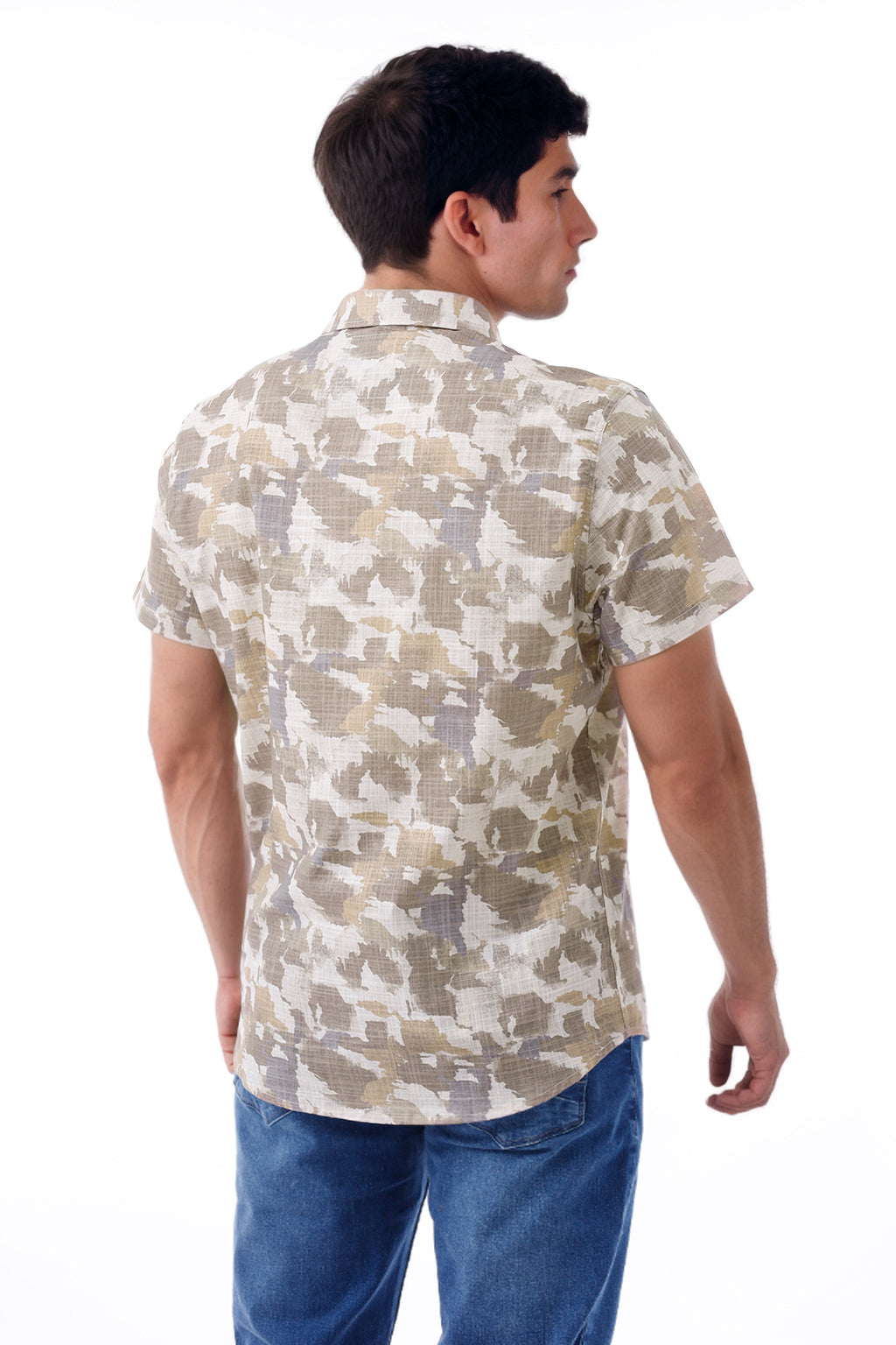 Camisa Lino Est. Aves