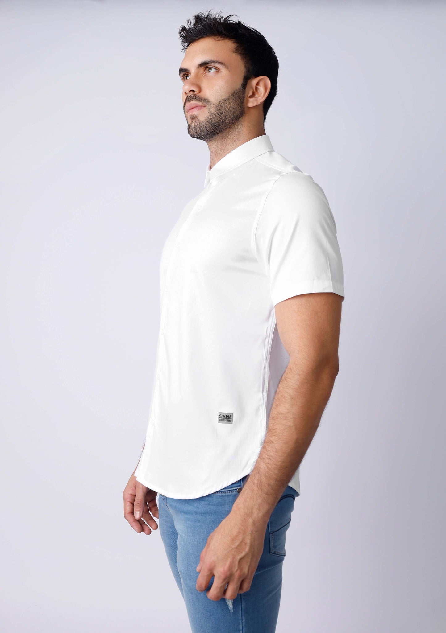 Camisa manga corta satinada - 230109