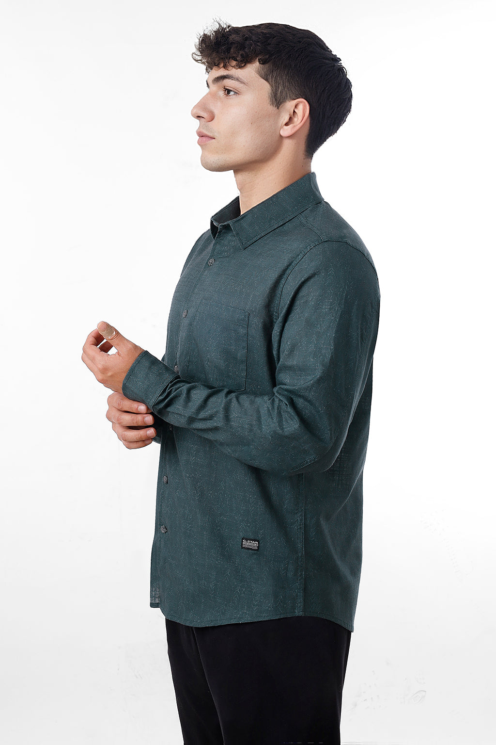 Camisa manga larga Lino con diseño - 240147