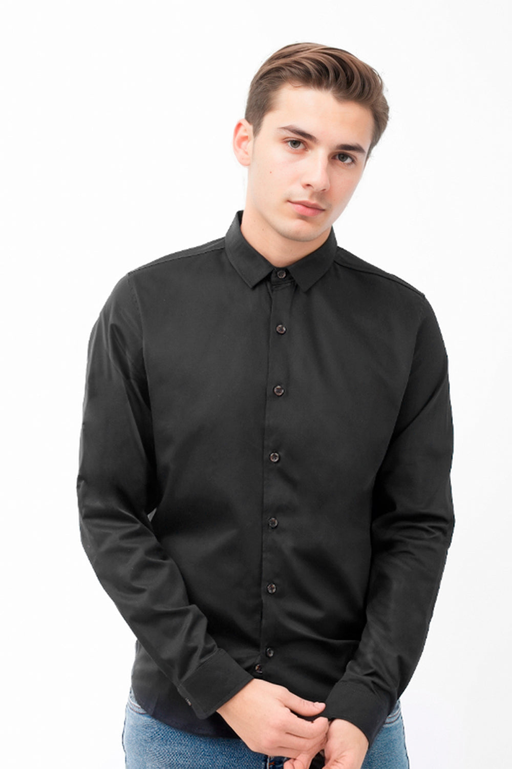 Camisa hombre negro