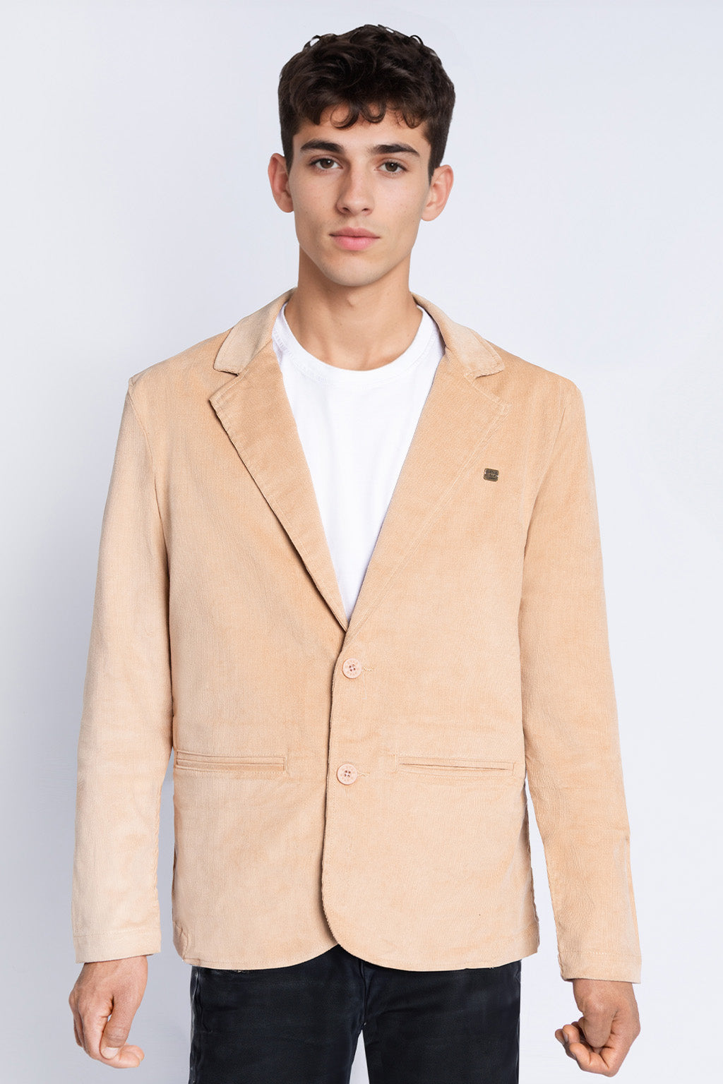 Blazer de Hombre Corduroy Beige