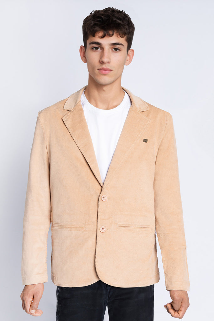 Blazer de Hombre Corduroy Beige