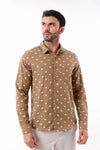 Camisa hombre marron