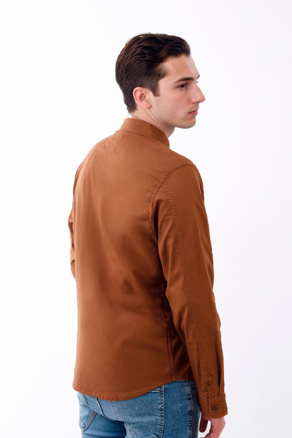 Camisa hombre marron