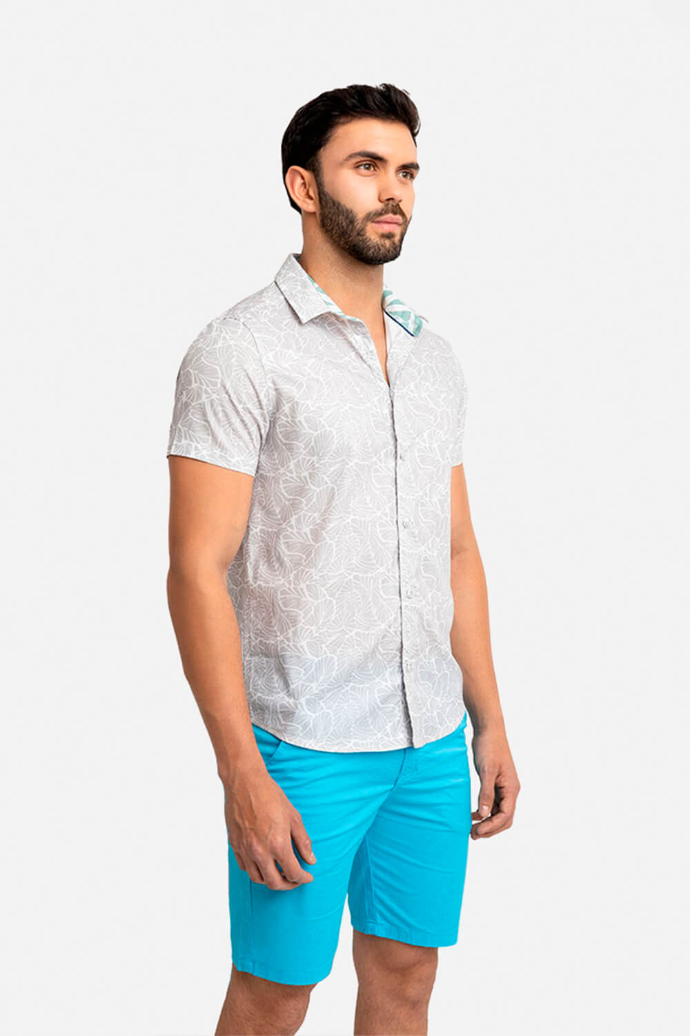 Camisa hombre plomo
