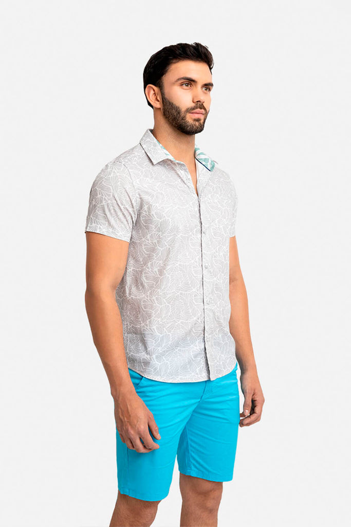 Camisa hombre plomo