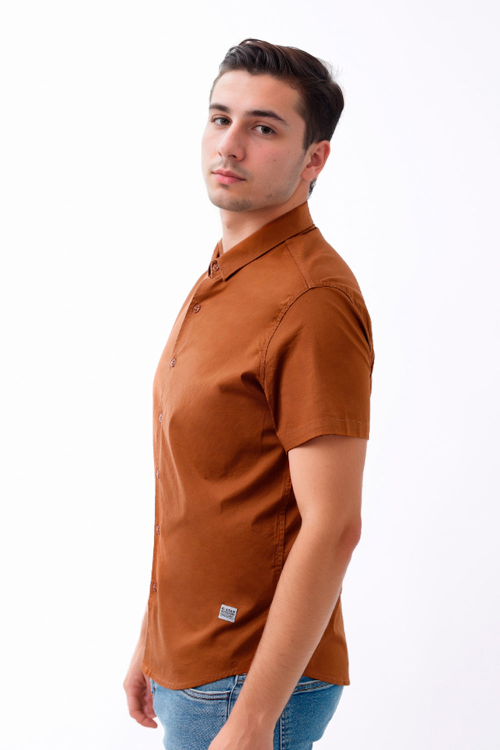 Camisa hombre chocolate