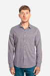 Camisa hombre blanco estampada