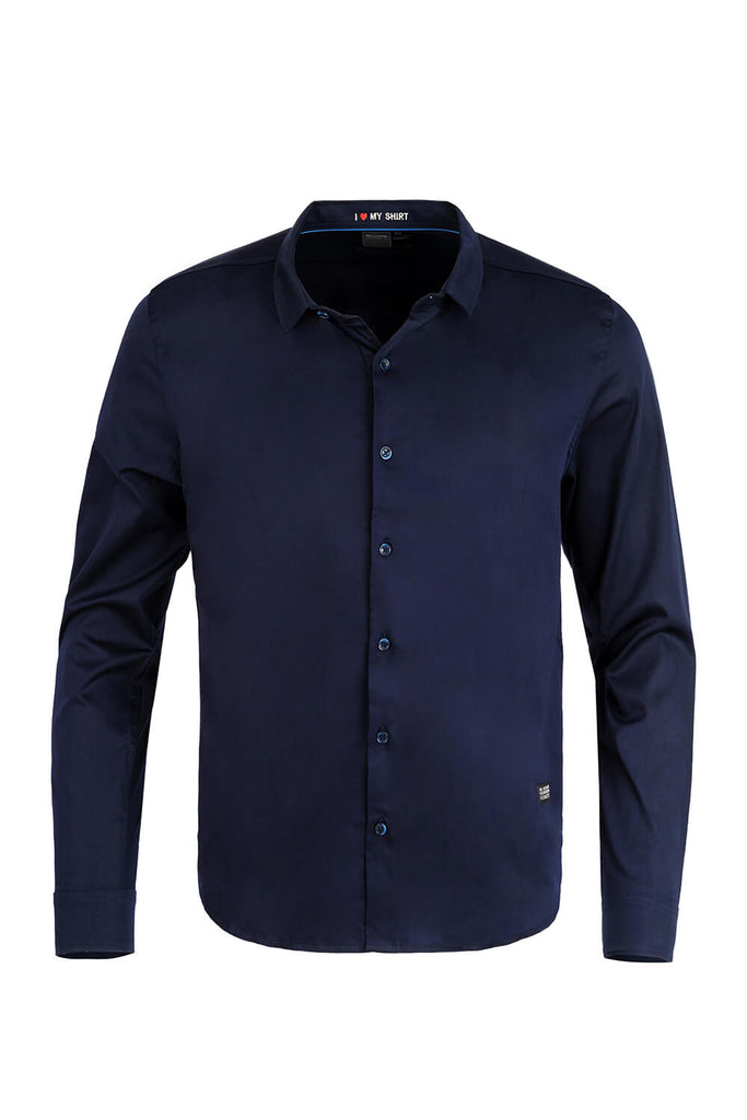 Camisa hombre azul