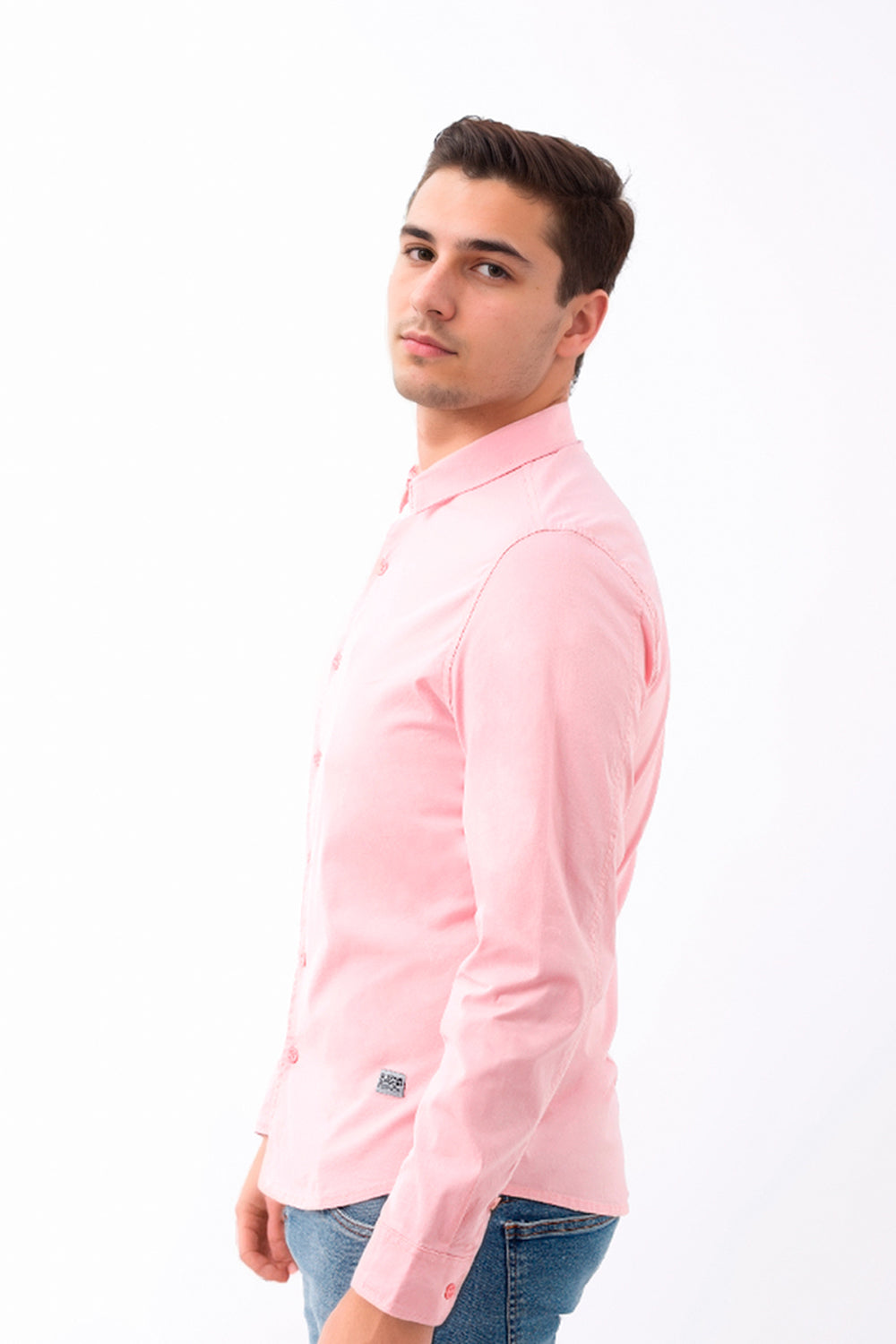 Camisa hombre rosado