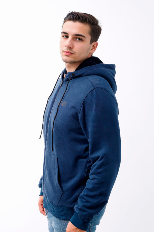 Polera Hombre Forro/Estampado Azul - 220158