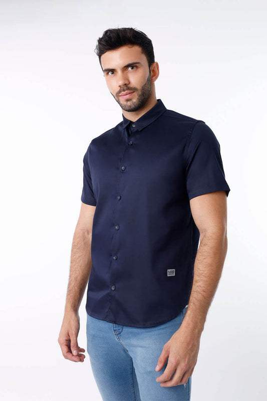 Camisa hombre azul