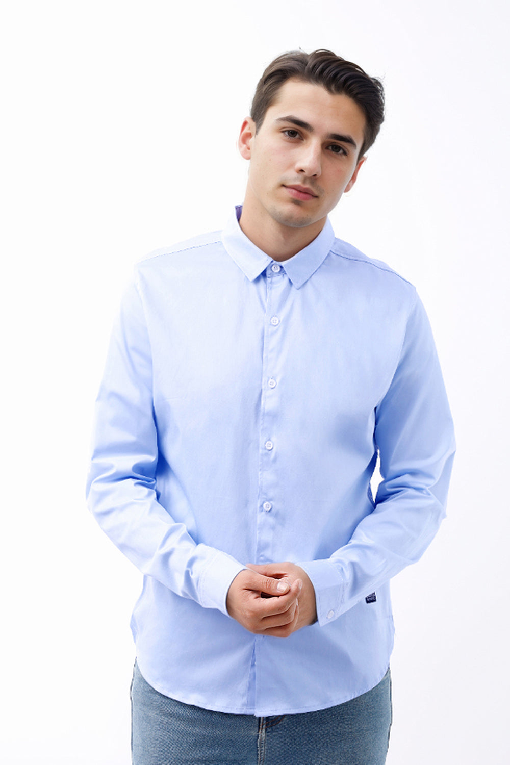 Camisa hombre celeste