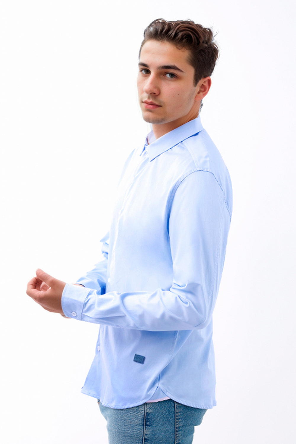 Camisa hombre celeste