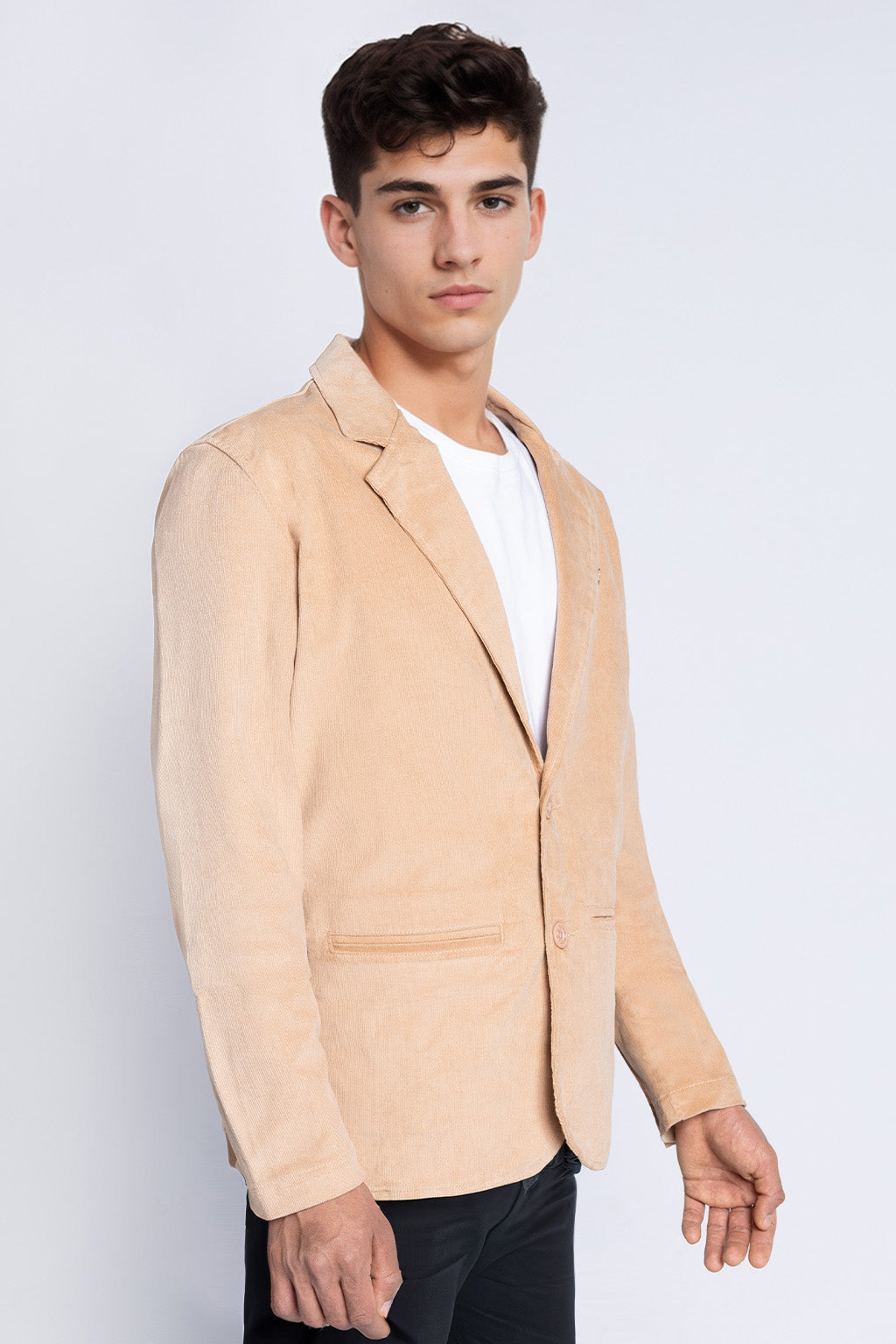 Blazer de Hombre Corduroy Beige