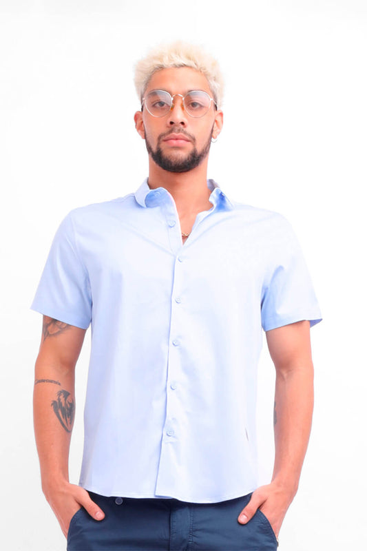 Camisa hombre celeste