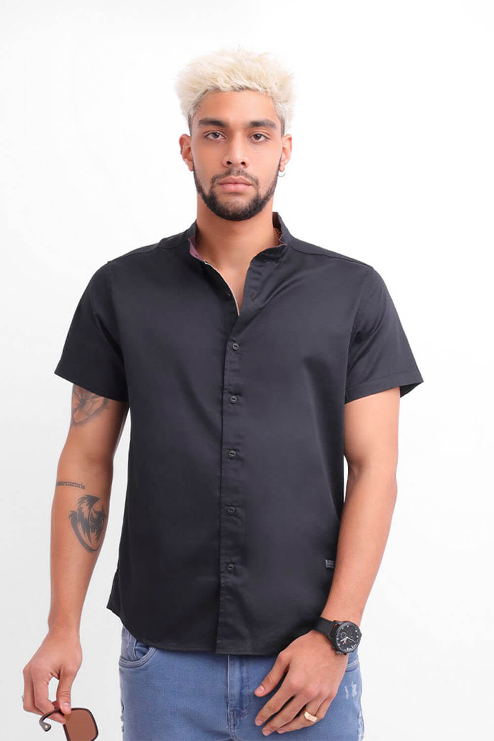 Camisa hombre negro