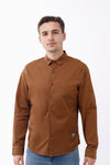 Camisa hombre marron 