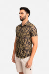 Camisa hombre marrón claro