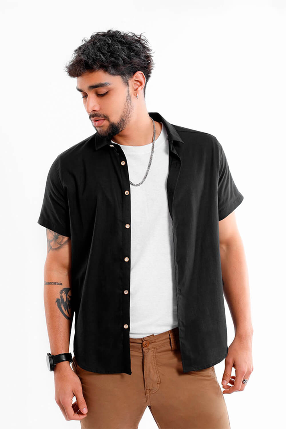Camisa hombre negro