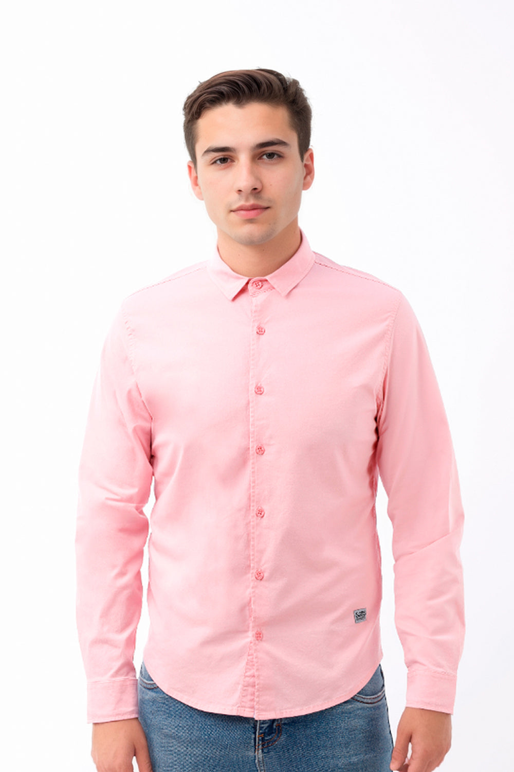 Camisa hombre rosado