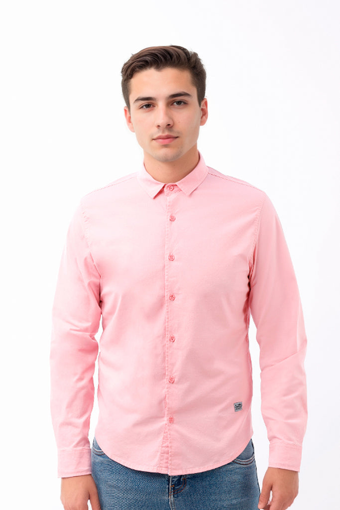 Camisa hombre rosado