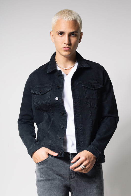 Casaca Denim Confort Plomo