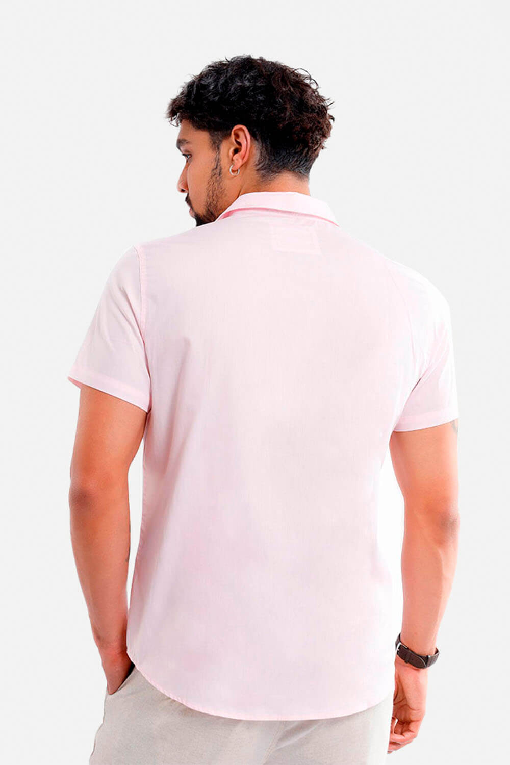 Camisa hombre rosado