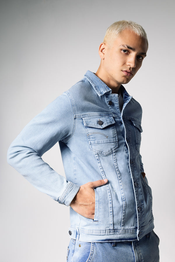 Casaca Denim Confort Celeste