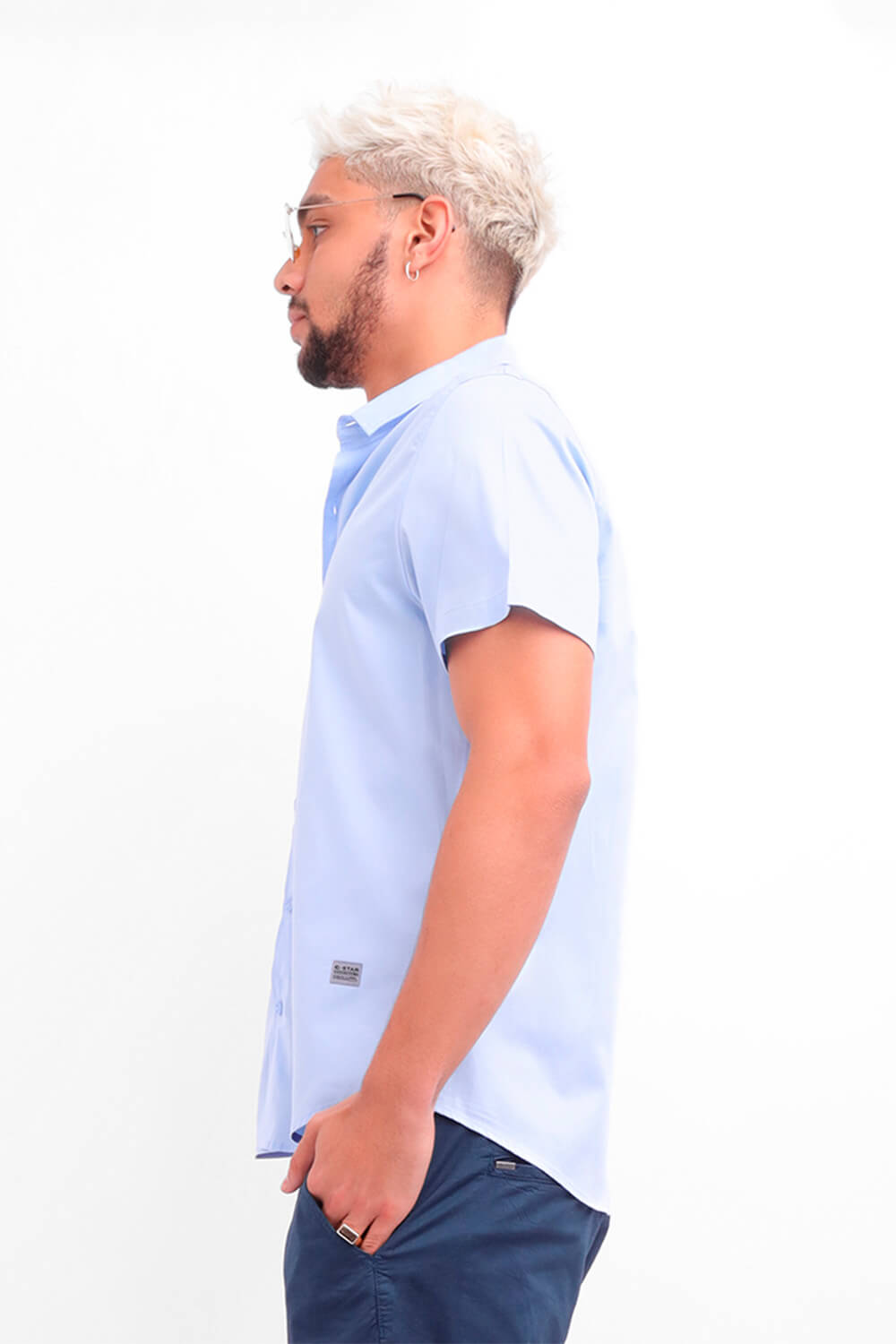 Camisa hombre celeste