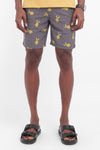 Short Playero Gris Hombre Estampado Limones - 210320