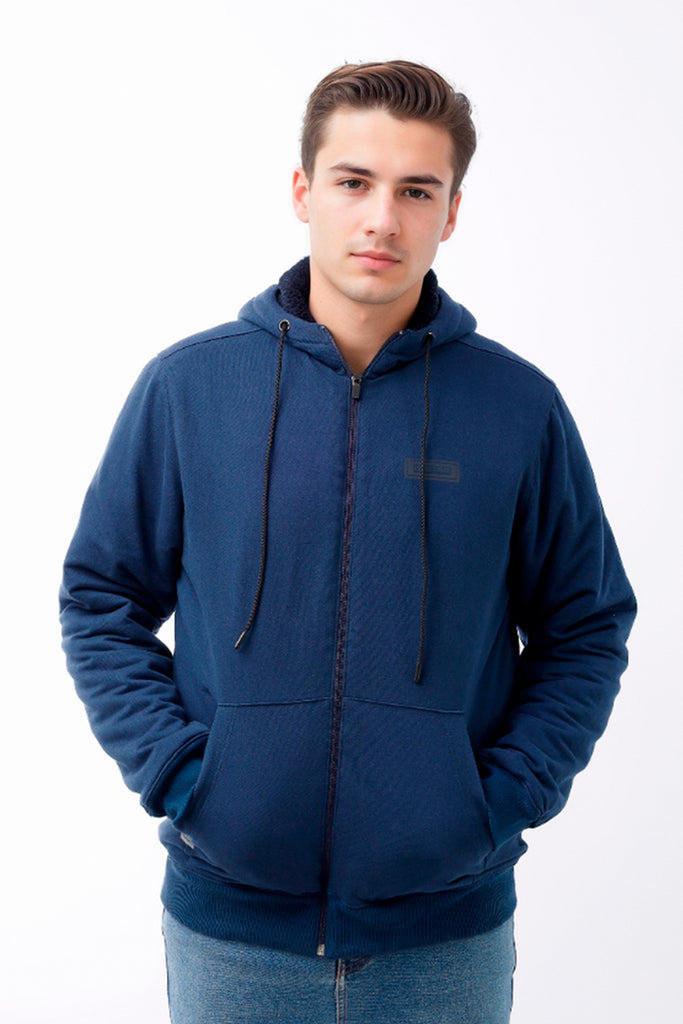Polera Hombre Forro/Estampado Azul - 220158