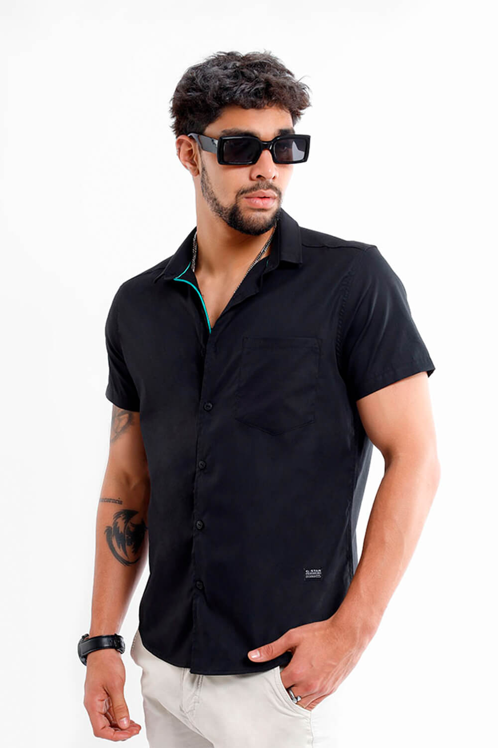 Camisa hombre negro