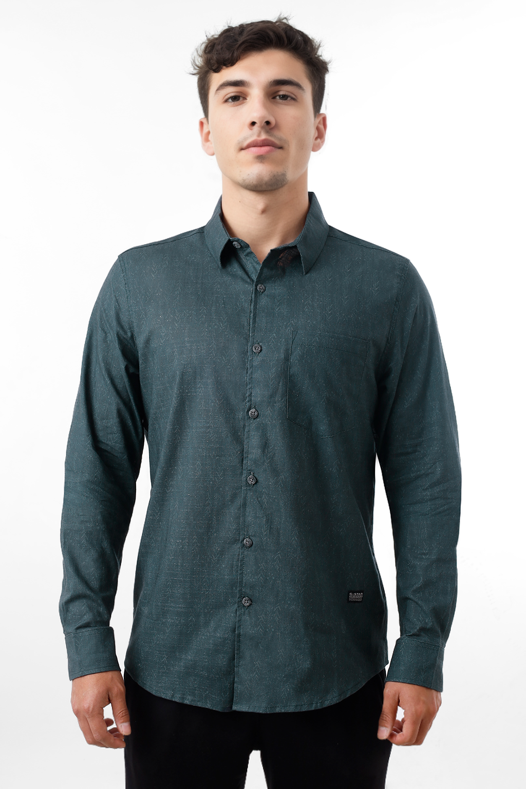 Camisa manga larga Lino con diseño - 240147