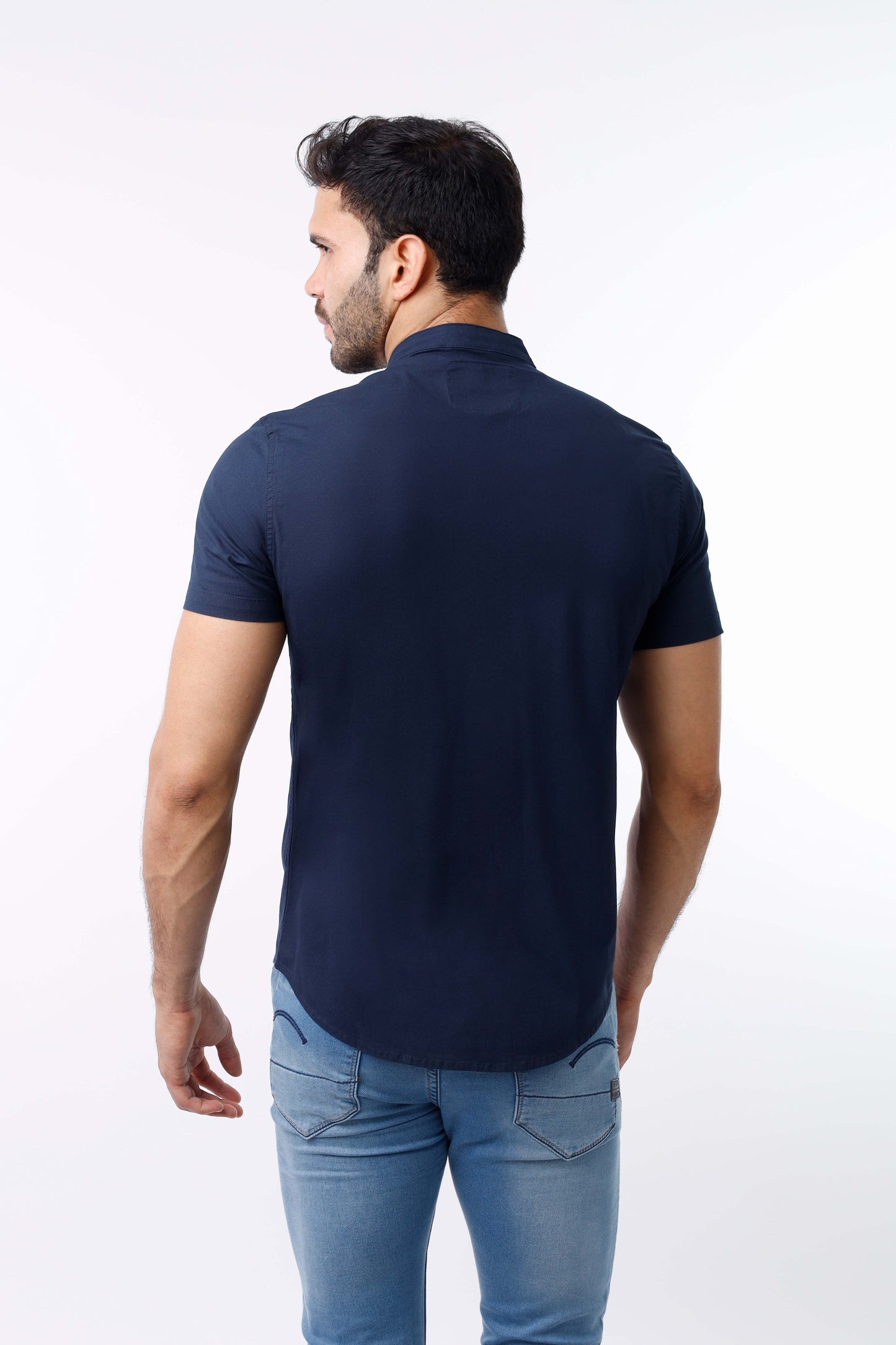 Camisa Strech cuello redondo