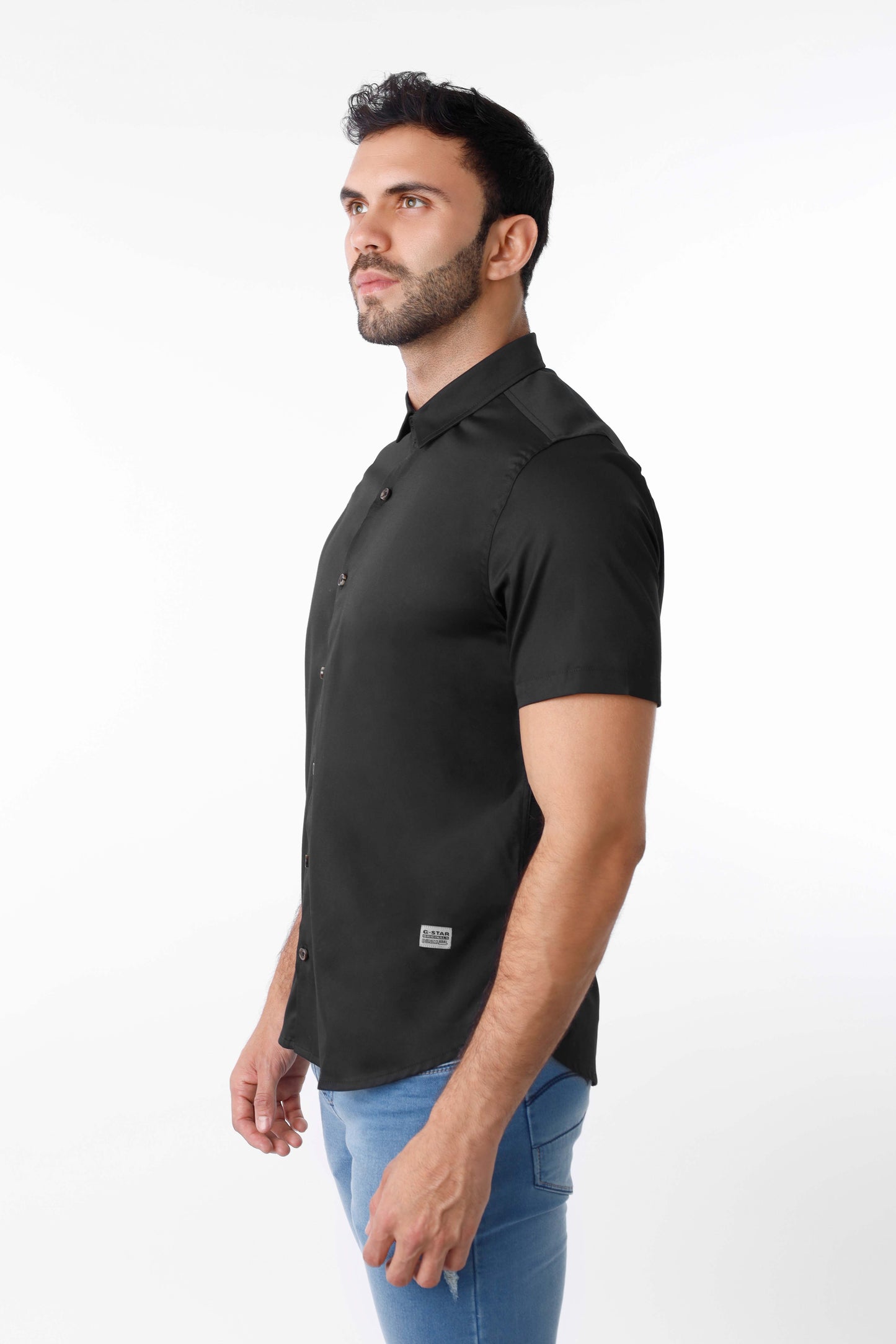 Camisa manga corta satinada - 230109