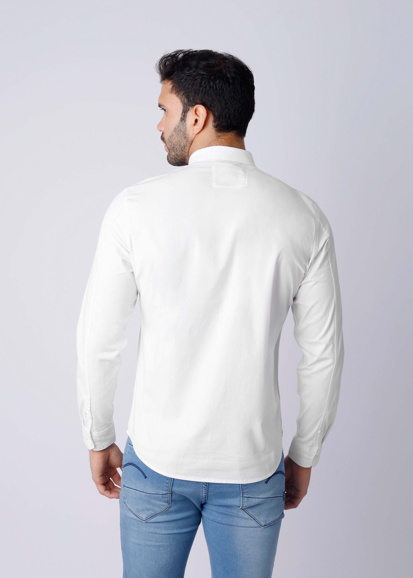 Camisa Hombre Manga Larga Beige