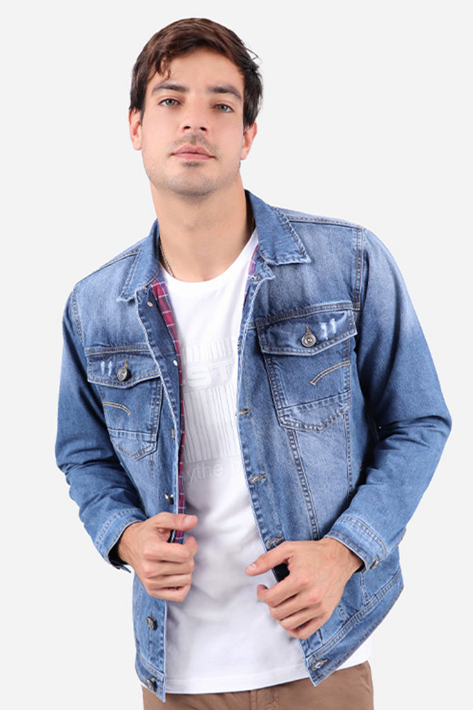 Casaca hombre celeste