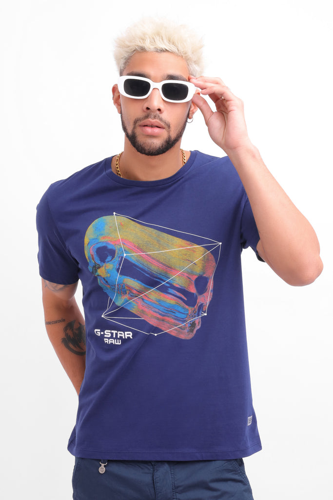 Polo hombre azul