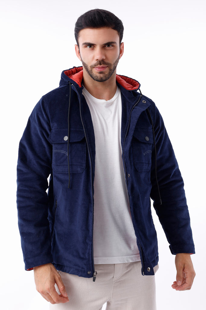 Casaca hombre azul