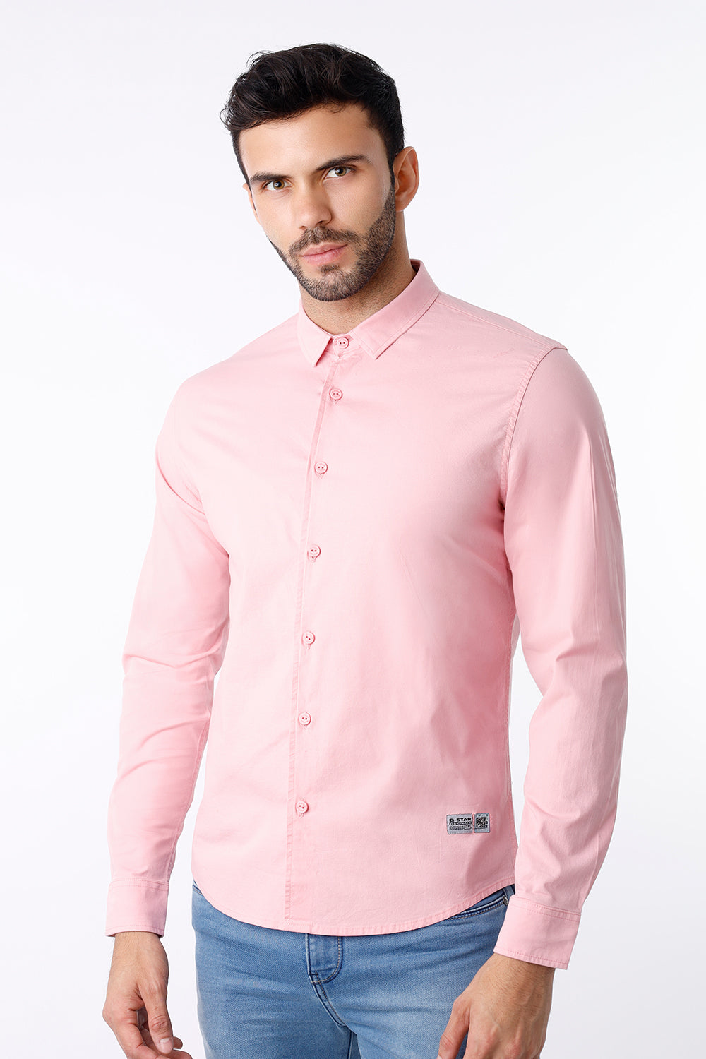 Camisa hombre rosado