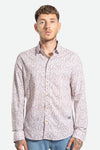 Camisa hombre rosado estampado
