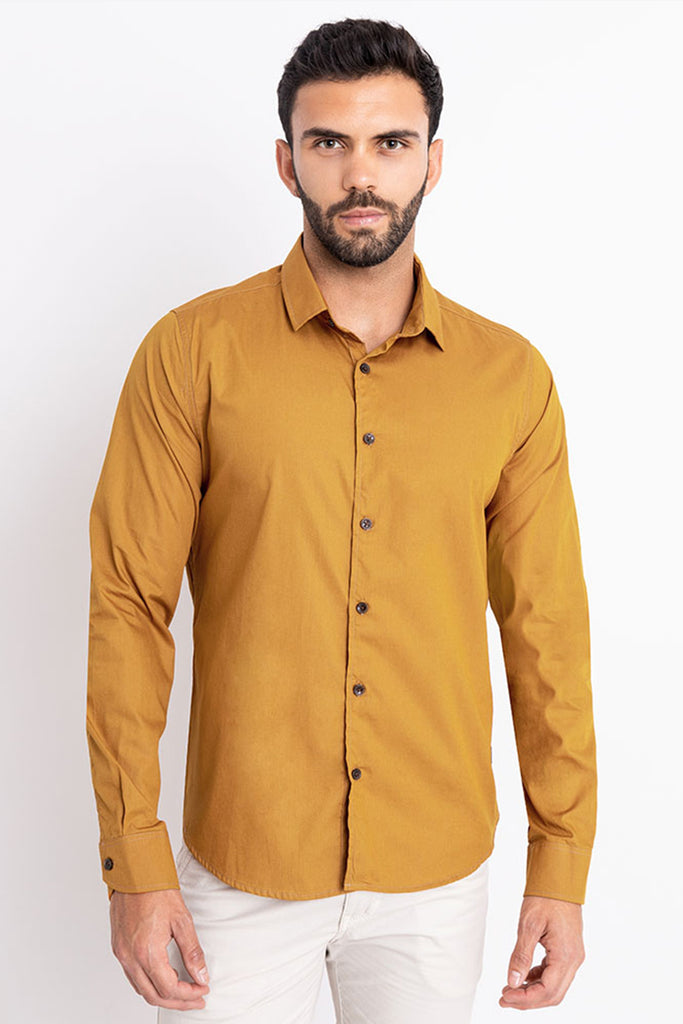 Camisa hombre amarillo