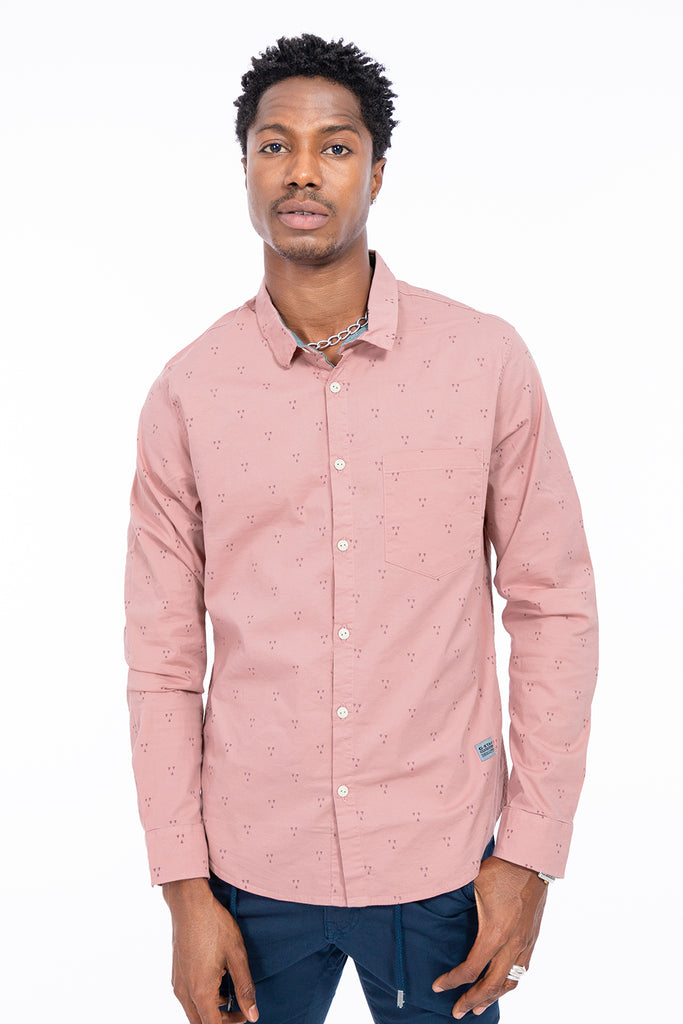 Camisa hombre rosa