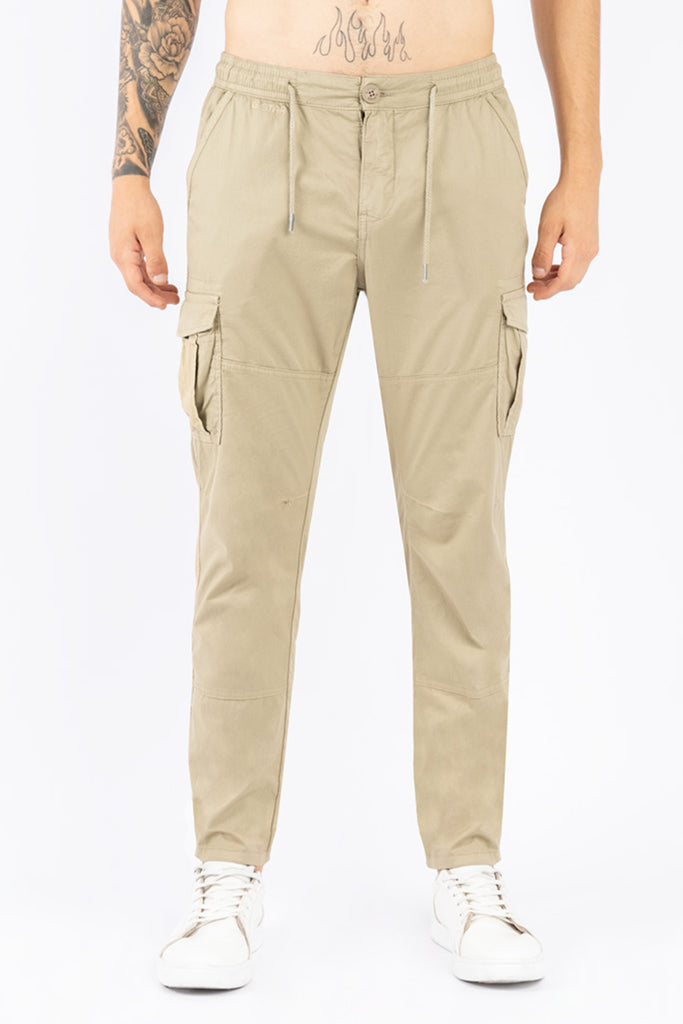 Jogger hombre beige
