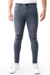Jean Hombre Skinny Contaminado Plomo Claro - 230001