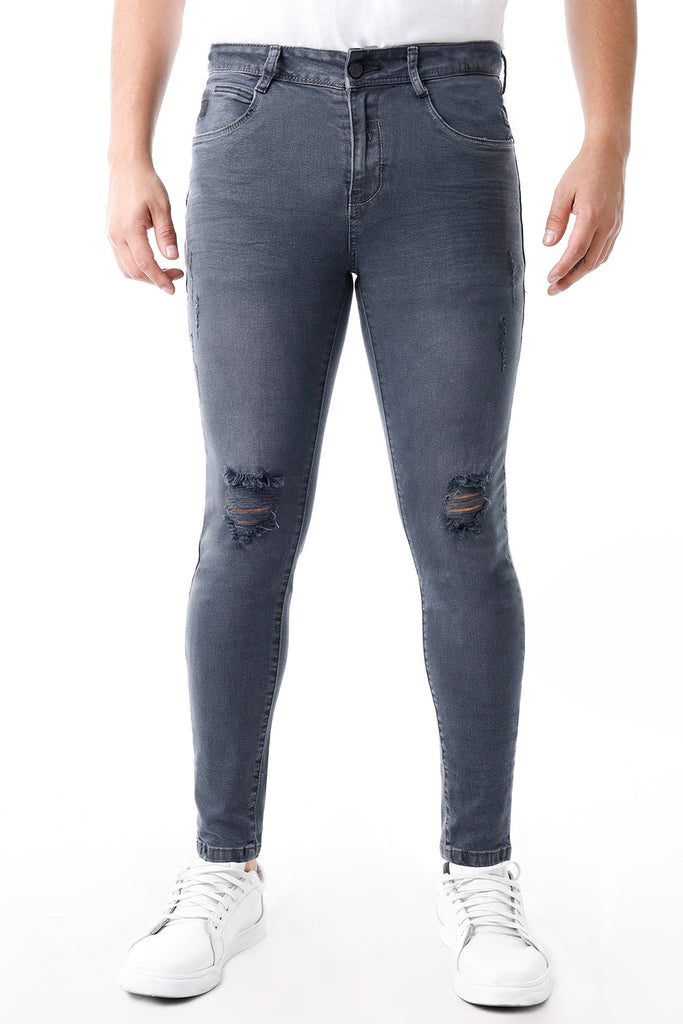 Jean Hombre Skinny Contaminado Plomo Claro - 230001