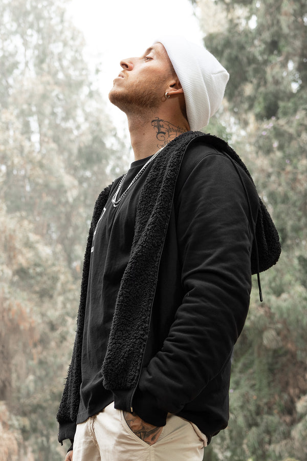 Polera hombre negro