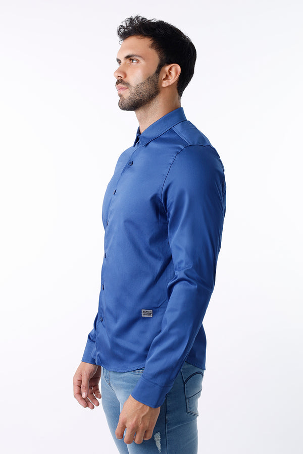 Camisa hombre azul
