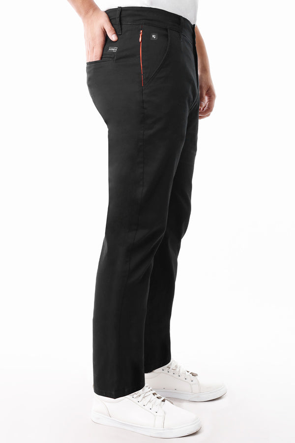 Pantalón Hombre Cotton Satín Negro - 230038